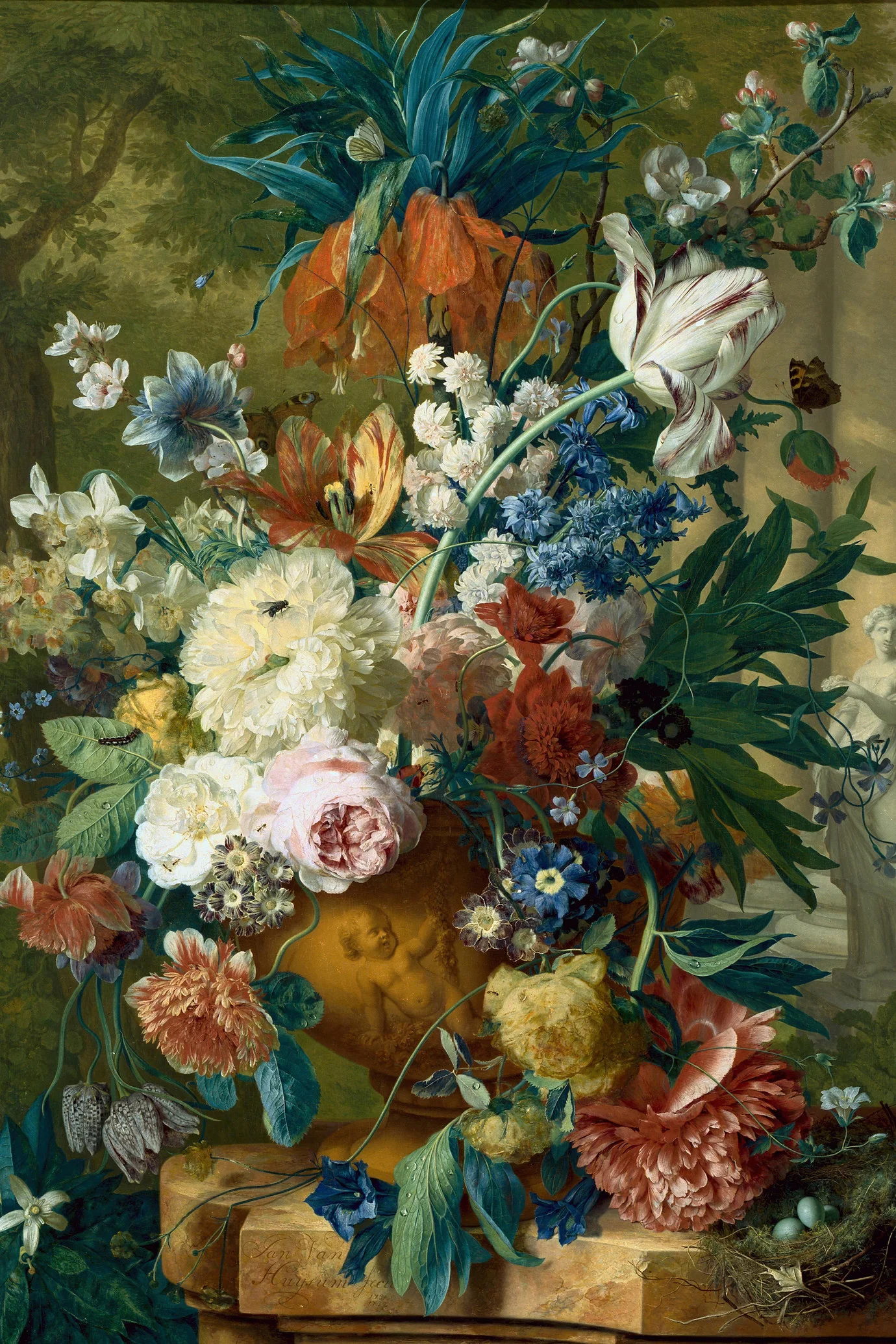 Flowers in a Vase with Crown Imperial and Apple Blossom ... jigsaw puzzle