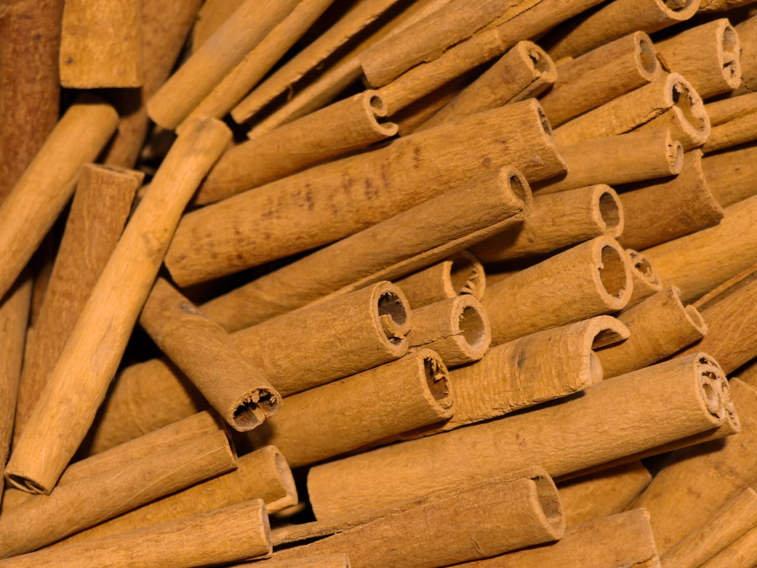 Detailed shot of aromatic cinnamon sticks showcasing texture and earthy tones, perfect for spice ind jigsaw puzzle