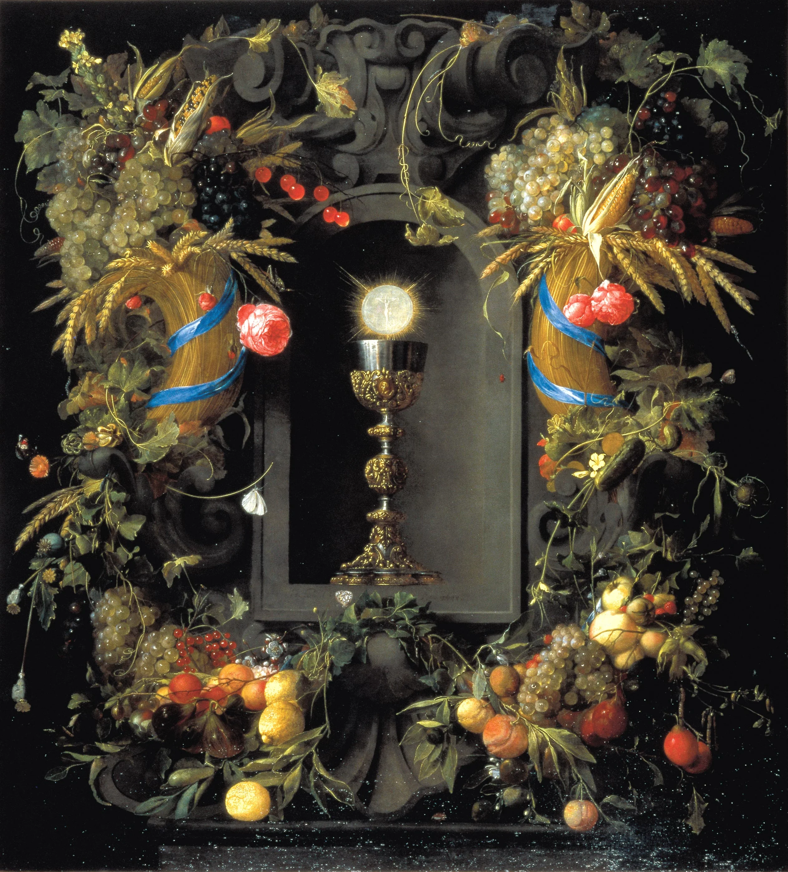 Communion cup encircled with a Garland of Fruit jigsaw puzzle