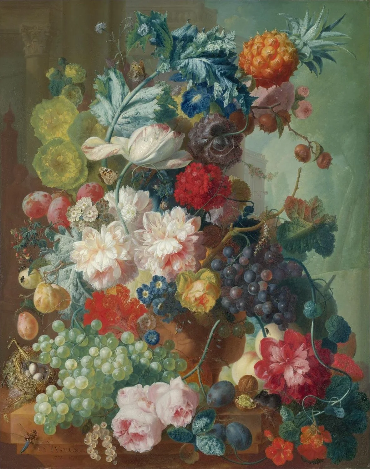 Fruit and Flowers in a Terracotta Vase jigsaw puzzle