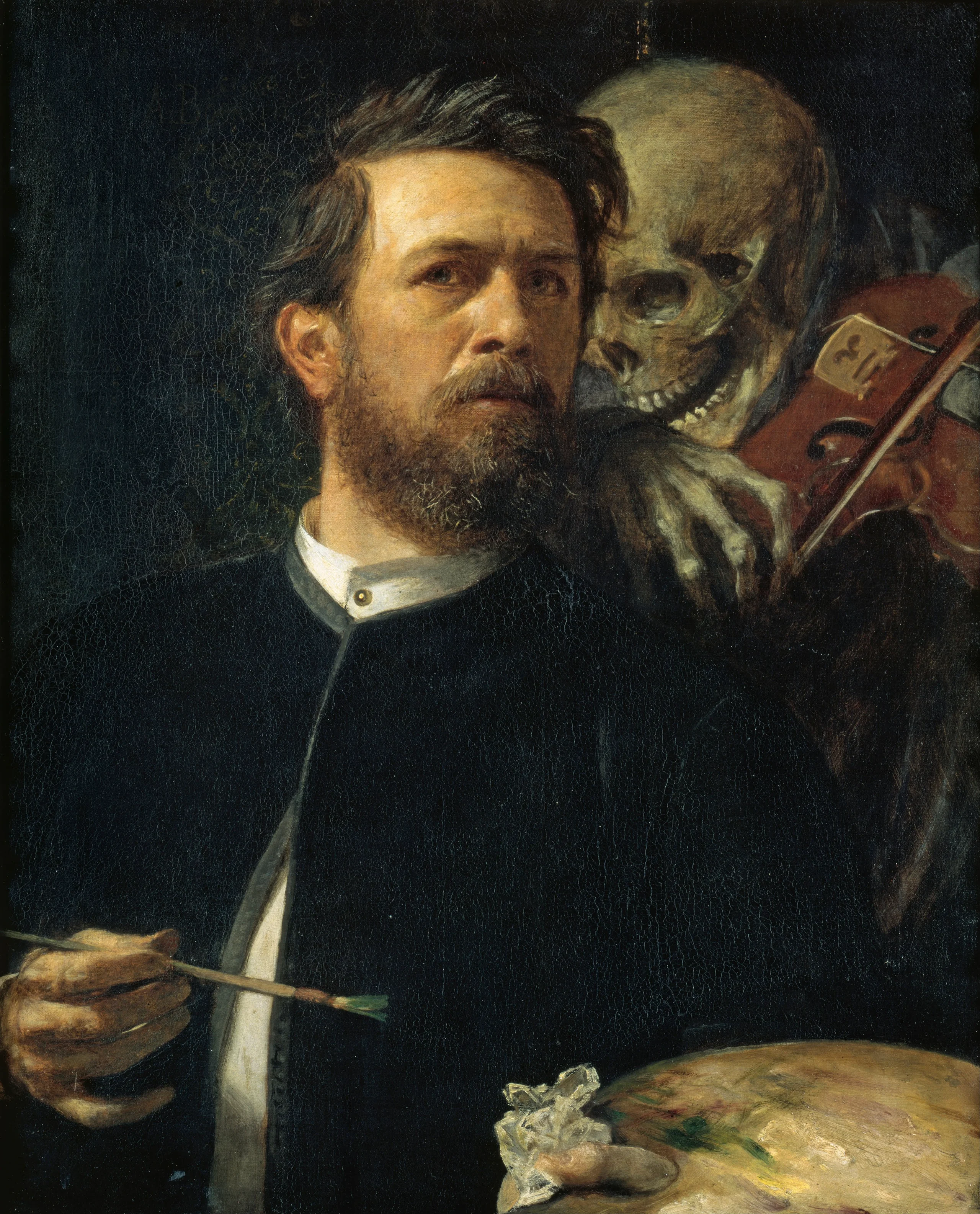 Self-Portrait with Death Playing the Fiddle jigsaw puzzle